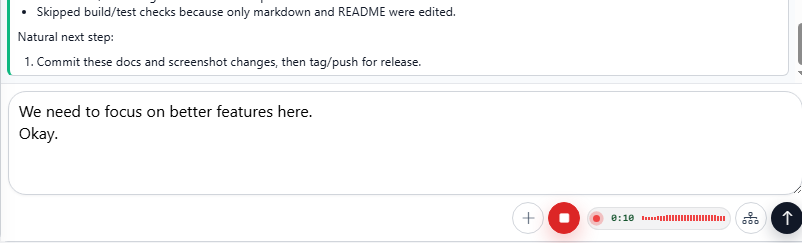 Voice dictation prompt entry